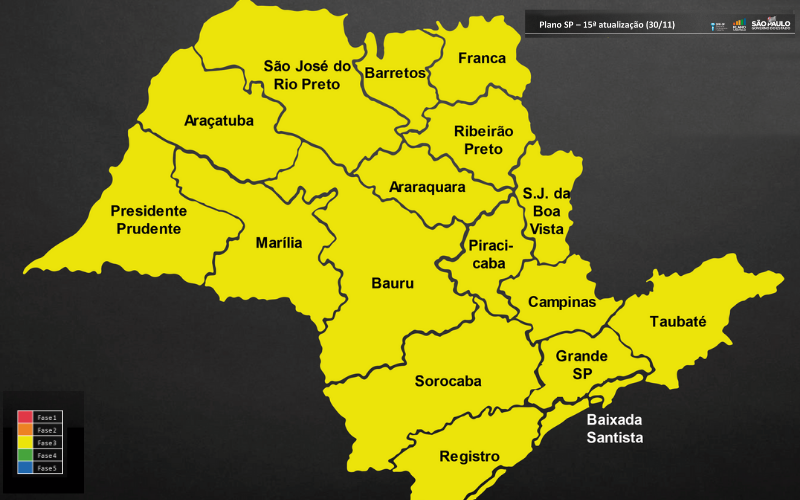 Federação orienta a base sobre retorno à fase amarela do Plano SP